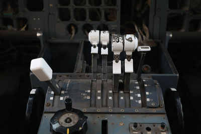 Close-up of machine part