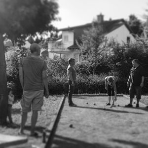 Children playing in park