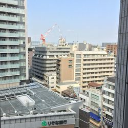 View of skyscrapers in city