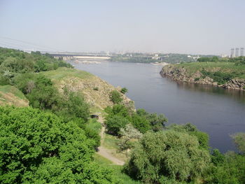 Scenic view of river against sky