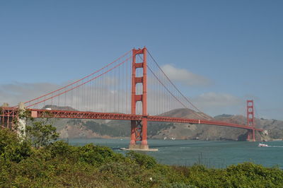 Golden gate bridge against sky