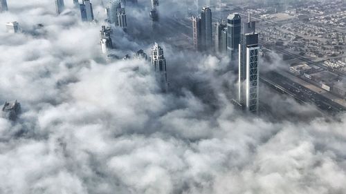 Aerial view of city