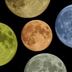 Full frame shot of moon against black background