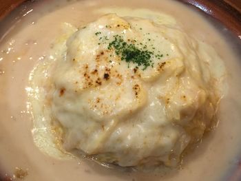 Close-up of served food