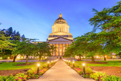 Low angle view of historic building against sky