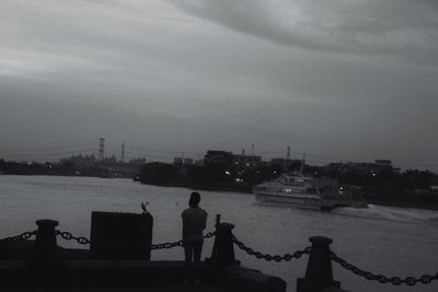 Boats in harbor