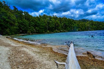 Scenic view of sea against sky