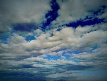 Low angle view of clouds in sky