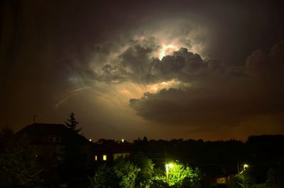 Scenic view of sky at night