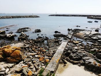 Scenic view of sea against sky