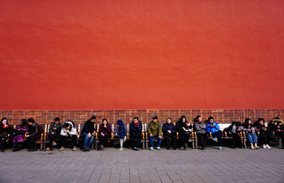 Group of people on the beach