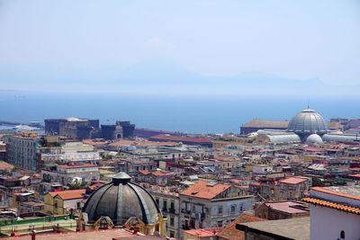 High angle view of city