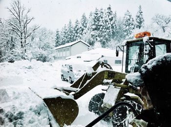 Snow covered landscape