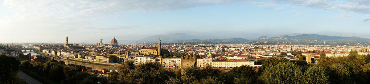 High angle view of cityscape