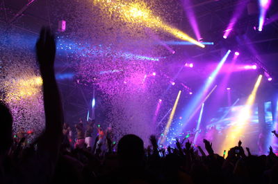 Crowd at music concert