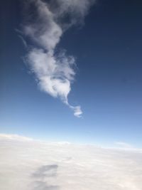 Low angle view of clouds in sky