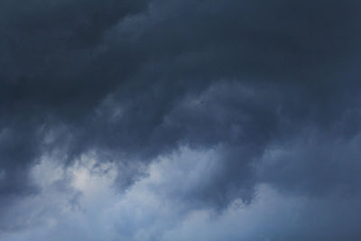 Low angle view of storm clouds in sky