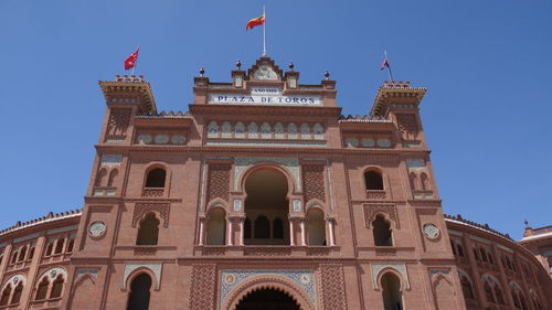 Low angle view of historical building against sky