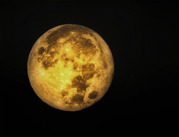 Close-up of moon against dark sky