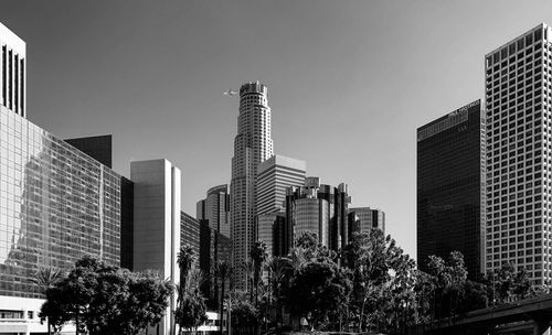 Low angle view of los angeles  buildings against sky