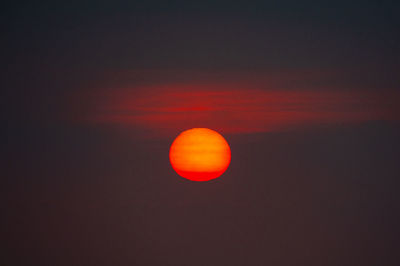 Scenic view of sky during sunset