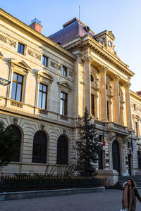 Low angle view of historical building against sky