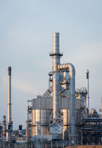 View of factory against clear sky