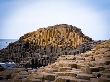 View of castle on coast