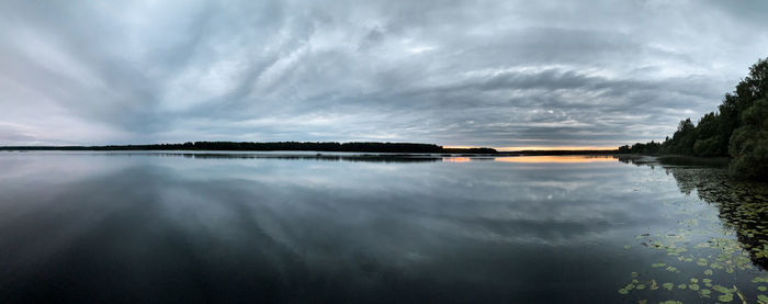 Scenic view of river against sky