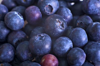 Full frame shot of blueberries