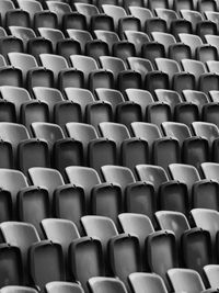 Full frame shot of empty seats