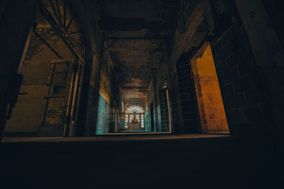 Interior of abandoned building
