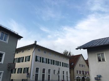 Low angle view of house against sky