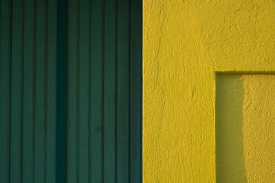 Full frame shot of yellow wall