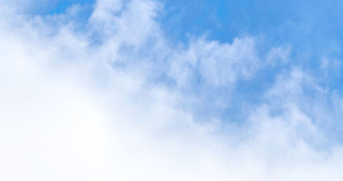Low angle view of clouds in sky