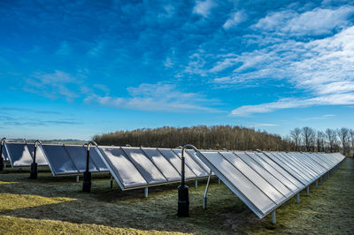 Solar panels at vivild heating