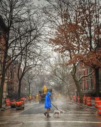 Full length of woman walking in park