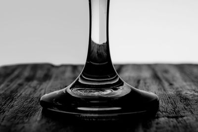 Close-up of glass on table