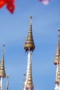 Low angle view of traditional building against sky