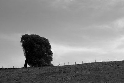 Scenic view of land against sky