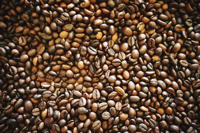 Full frame shot of coffee beans