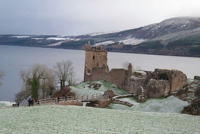 View of fort against the sky
