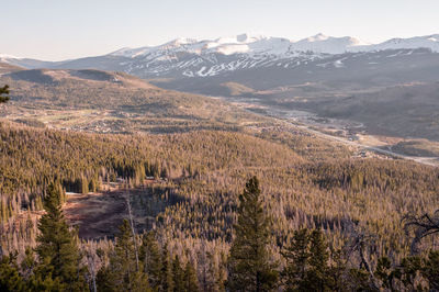 Scenic view of mountains