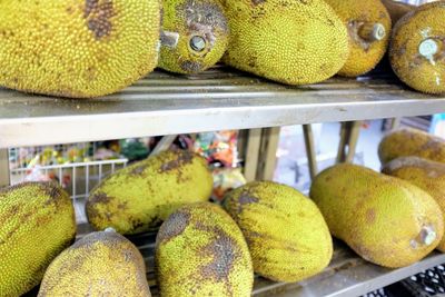 Close-up of fruits for sale at market stall