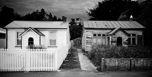 Houses against sky