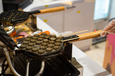 Close-up of roasted coffee in kitchen