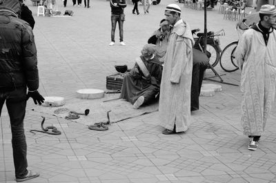 People sitting outdoors