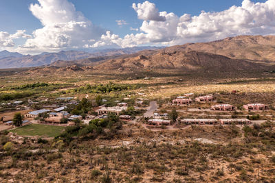 Tanque verde ranch in tucson, arizona, aerial view.