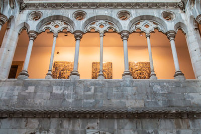 Low angle view of ornate building