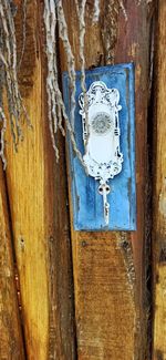 Close-up of old door knocker